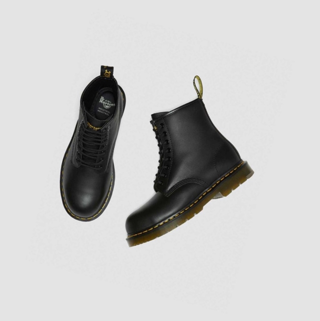 Dr Martens 1460 Slip Resistant Steel Toe Férfi Bakancs Fekete | 018249OAJ