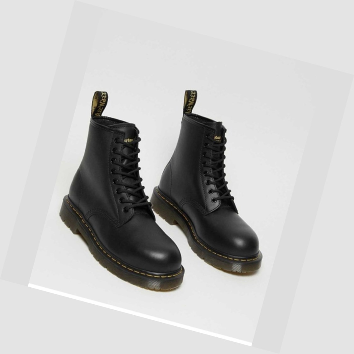 Dr Martens 1460 Slip Resistant Steel Toe Férfi Bakancs Fekete | 018249OAJ