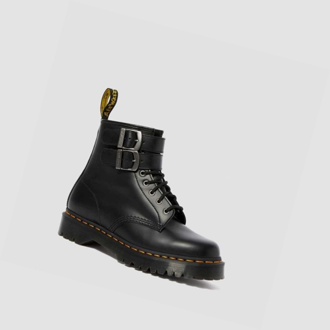 Dr Martens 1460 Smooth Csatos Női Csatos Csizmák Fekete | 708136CLM