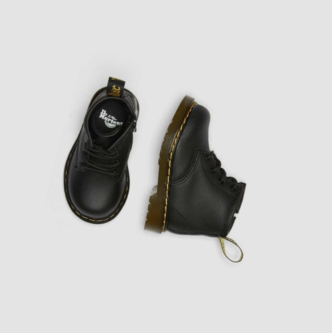 Dr Martens 1460 Softy T Toddler Gyerek Fűzős Bakancs Fekete | 089416WJE