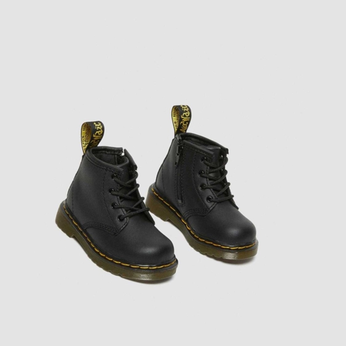 Dr Martens 1460 Softy T Toddler Gyerek Fűzős Bakancs Fekete | 089416WJE