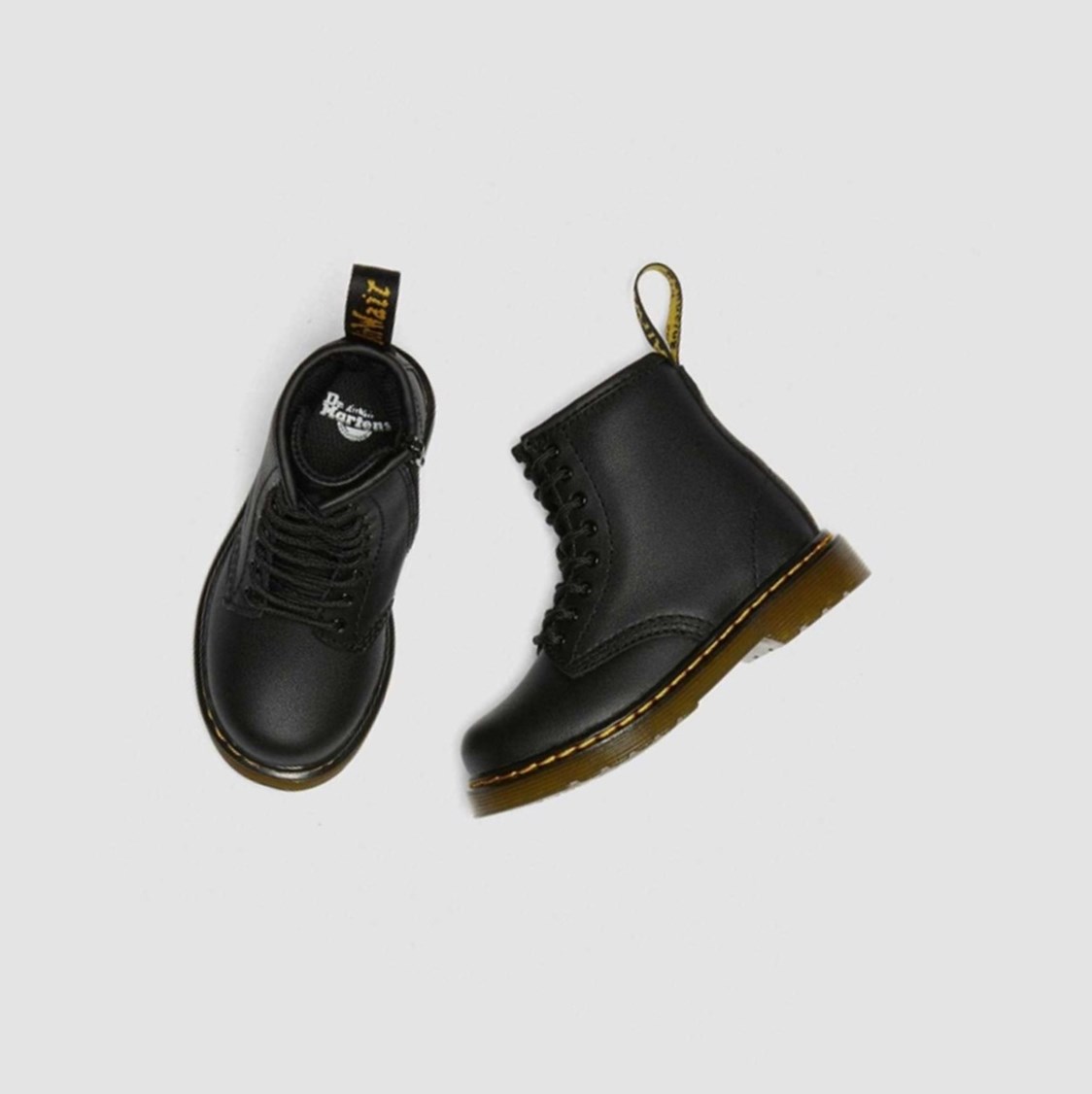 Dr Martens 1460 Softy T Toddler Gyerek Fűzős Bakancs Fekete | 319675LGM