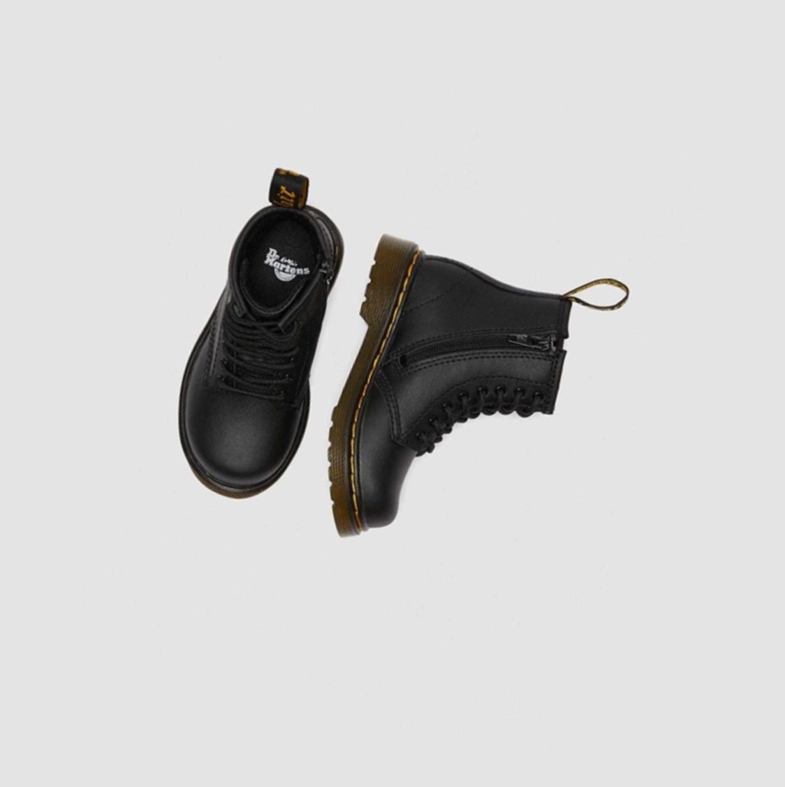 Dr Martens 1460 Softy T Toddler Gyerek Fűzős Bakancs Fekete | 319675LGM