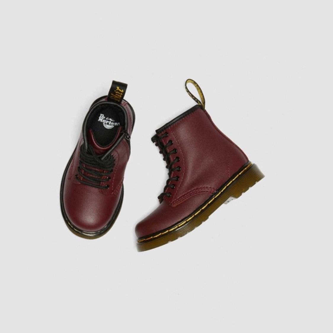 Dr Martens 1460 Softy T Toddler Gyerek Fűzős Bakancs Rózsaszín Piros | 528614LEH