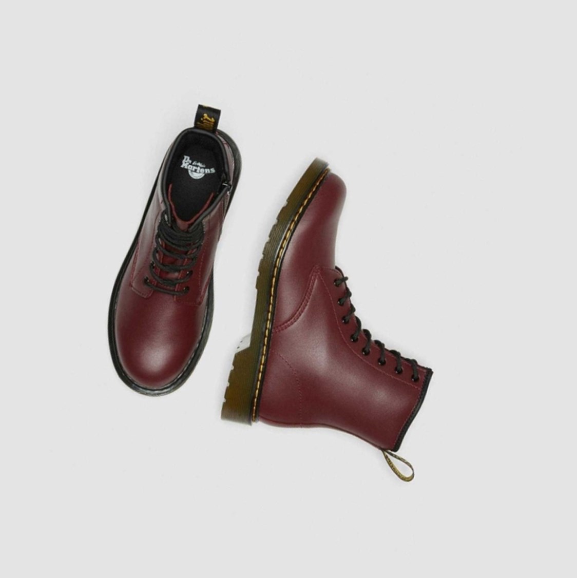 Dr Martens 1460 Softy T Youth Gyerek Fűzős Bakancs Rózsaszín Piros | 108529NWM