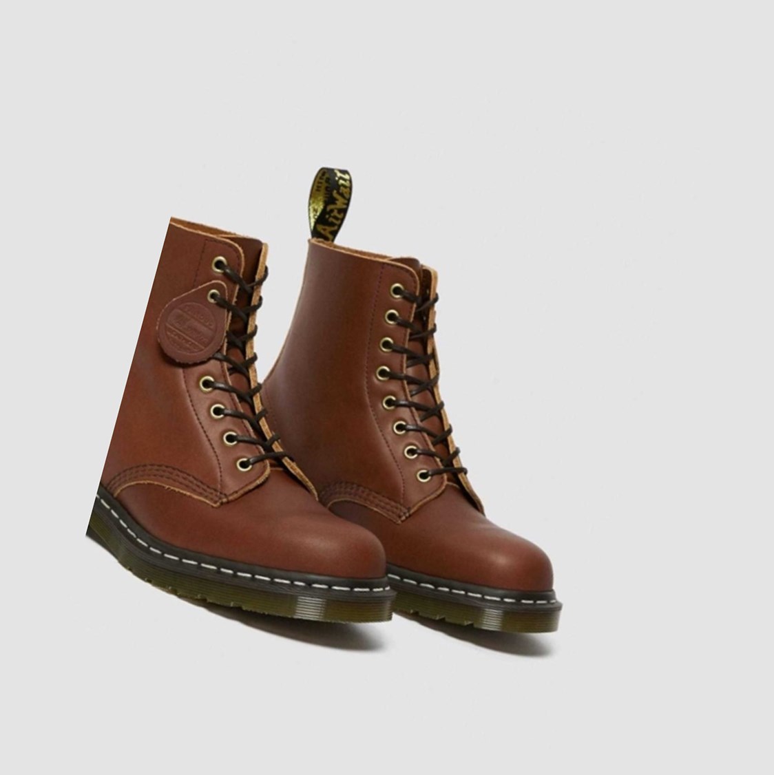 Dr Martens 1460 Veg Tan Férfi Fűzős Bakancs Barna | 813506TWG