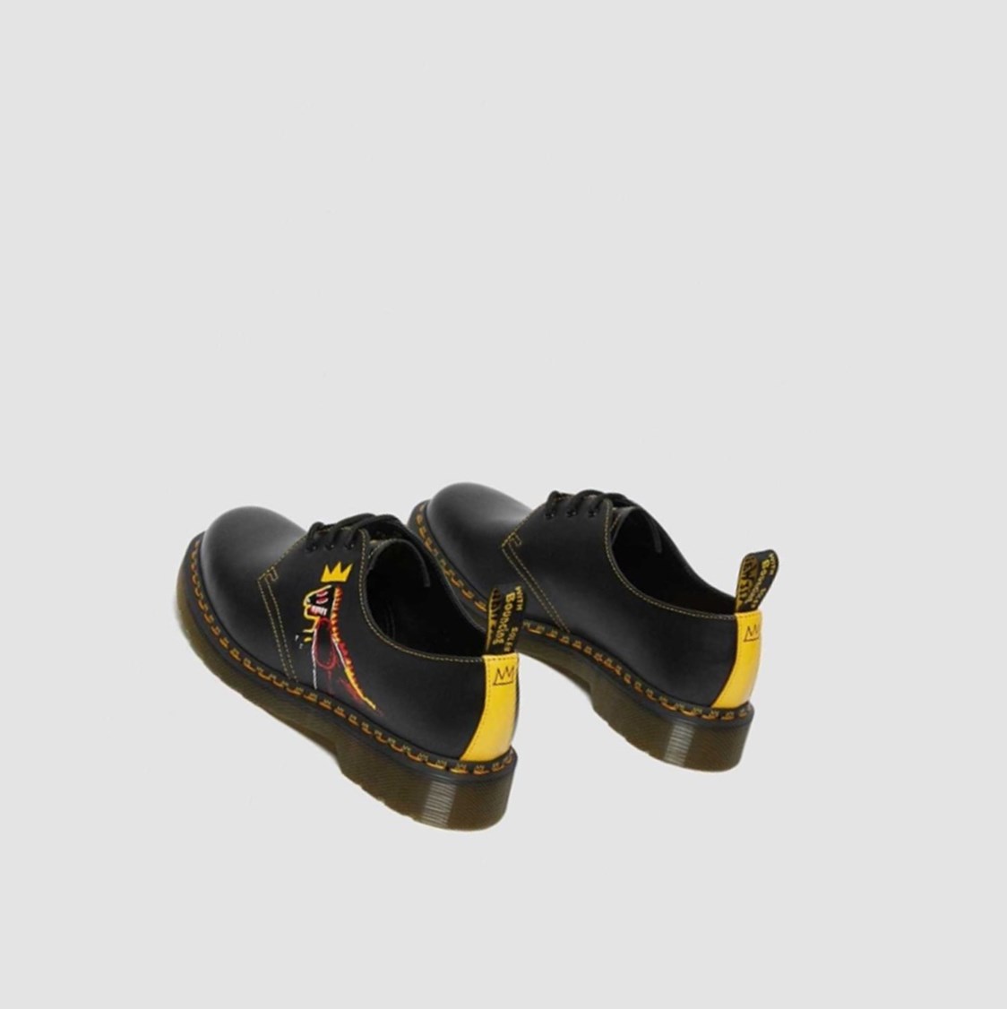 Dr Martens 1461 Basquiat Férfi Oxford Cipő Fekete | 921487LGA