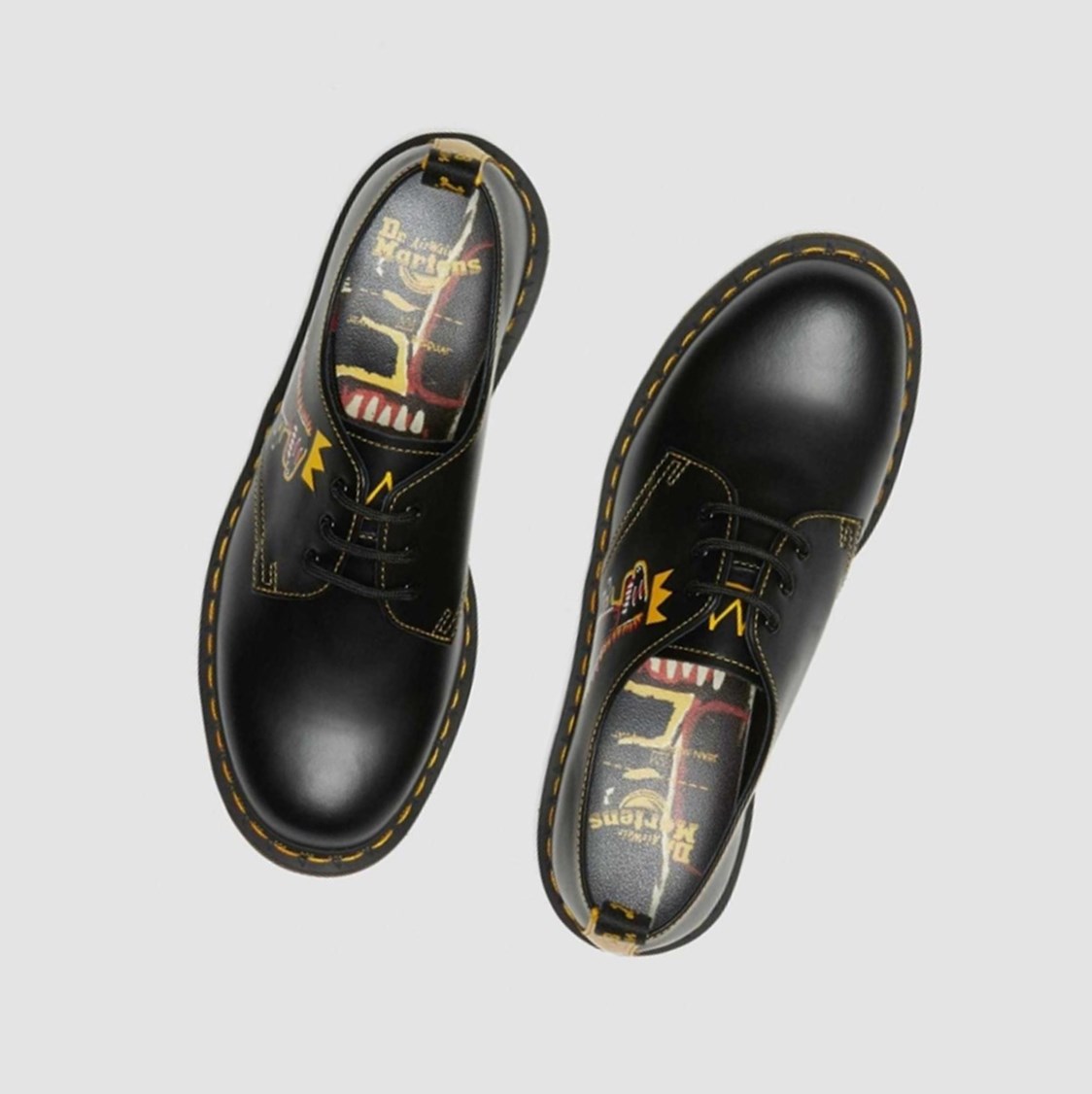 Dr Martens 1461 Basquiat Férfi Oxford Cipő Fekete | 921487LGA