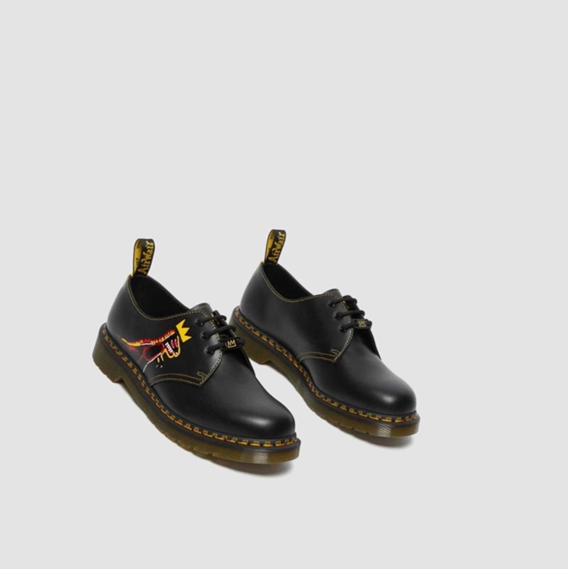 Dr Martens 1461 Basquiat Férfi Oxford Cipő Fekete | 921487LGA