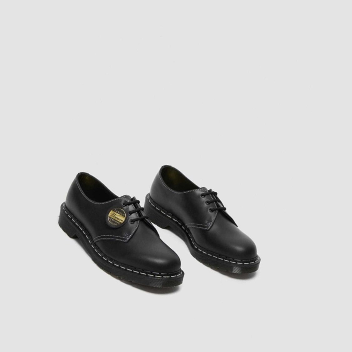 Dr Martens 1461 Cavalier Férfi Oxford Cipő Fekete | 057128AOM