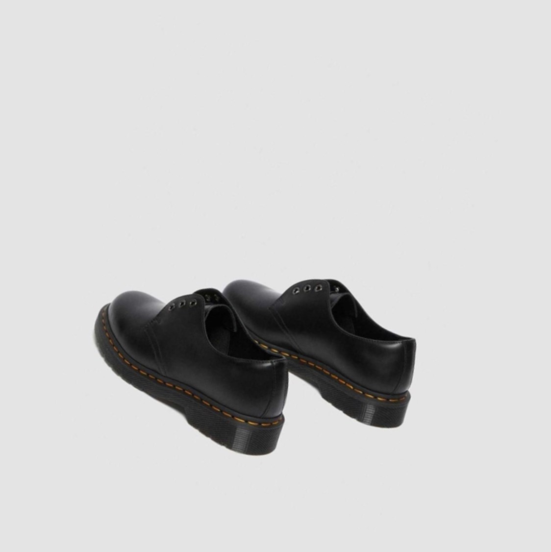 Dr Martens 1461 Elastic Smooth Férfi Oxford Cipő Fekete | 912684LAS