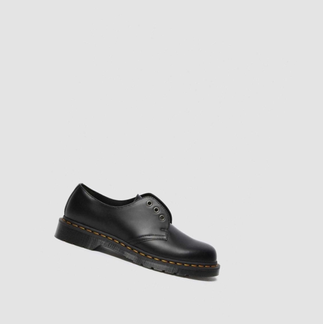 Dr Martens 1461 Elastic Smooth Férfi Oxford Cipő Fekete | 912684LAS