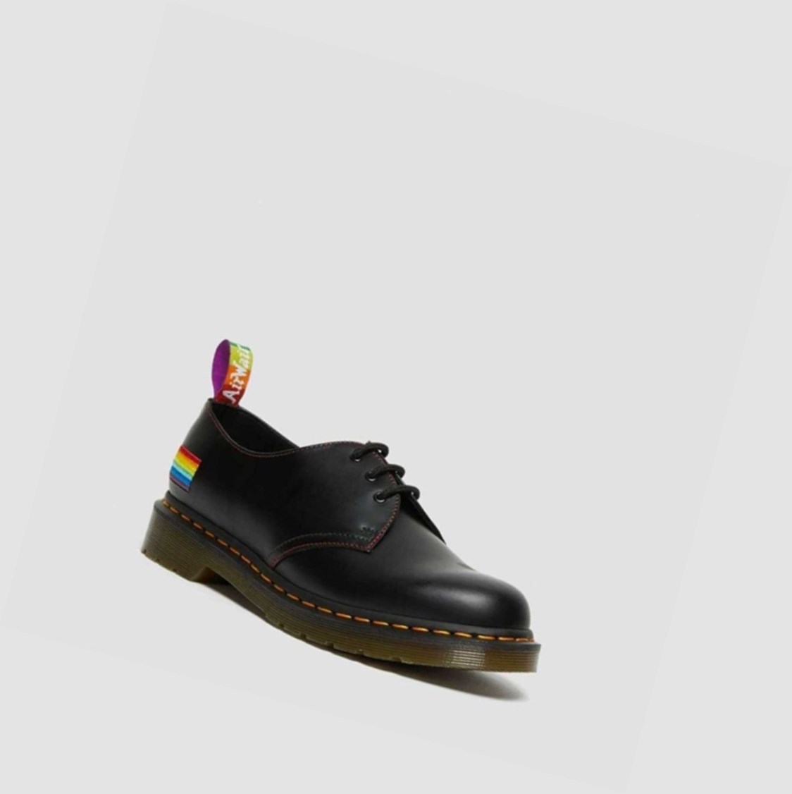 Dr Martens 1461 For Pride Smooth Férfi Oxford Cipő Fekete | 015873OLT