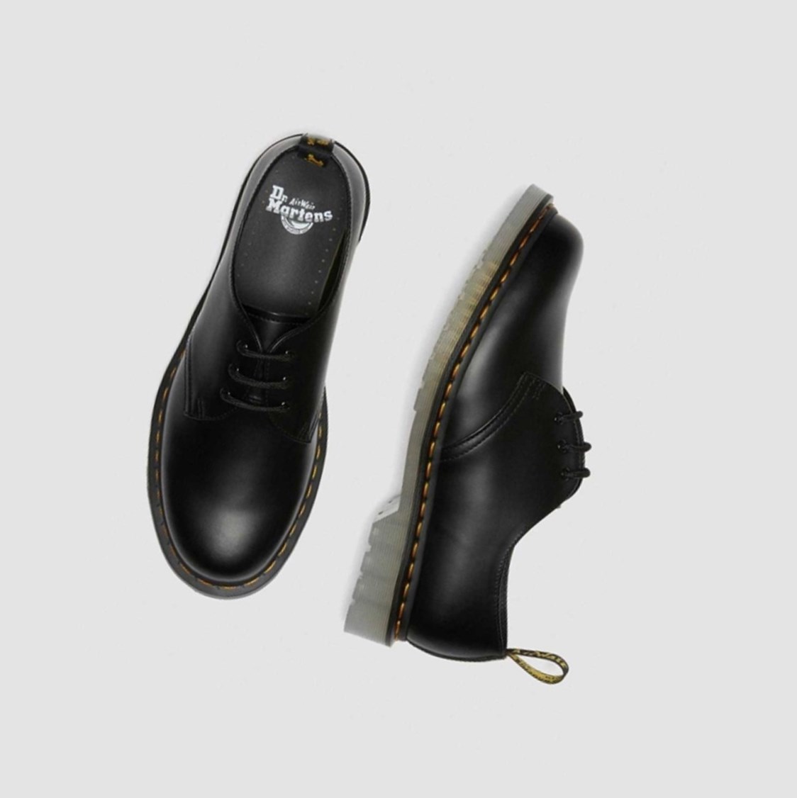 Dr Martens 1461 Iced Smooth Férfi Oxford Cipő Fekete | 367904JIT