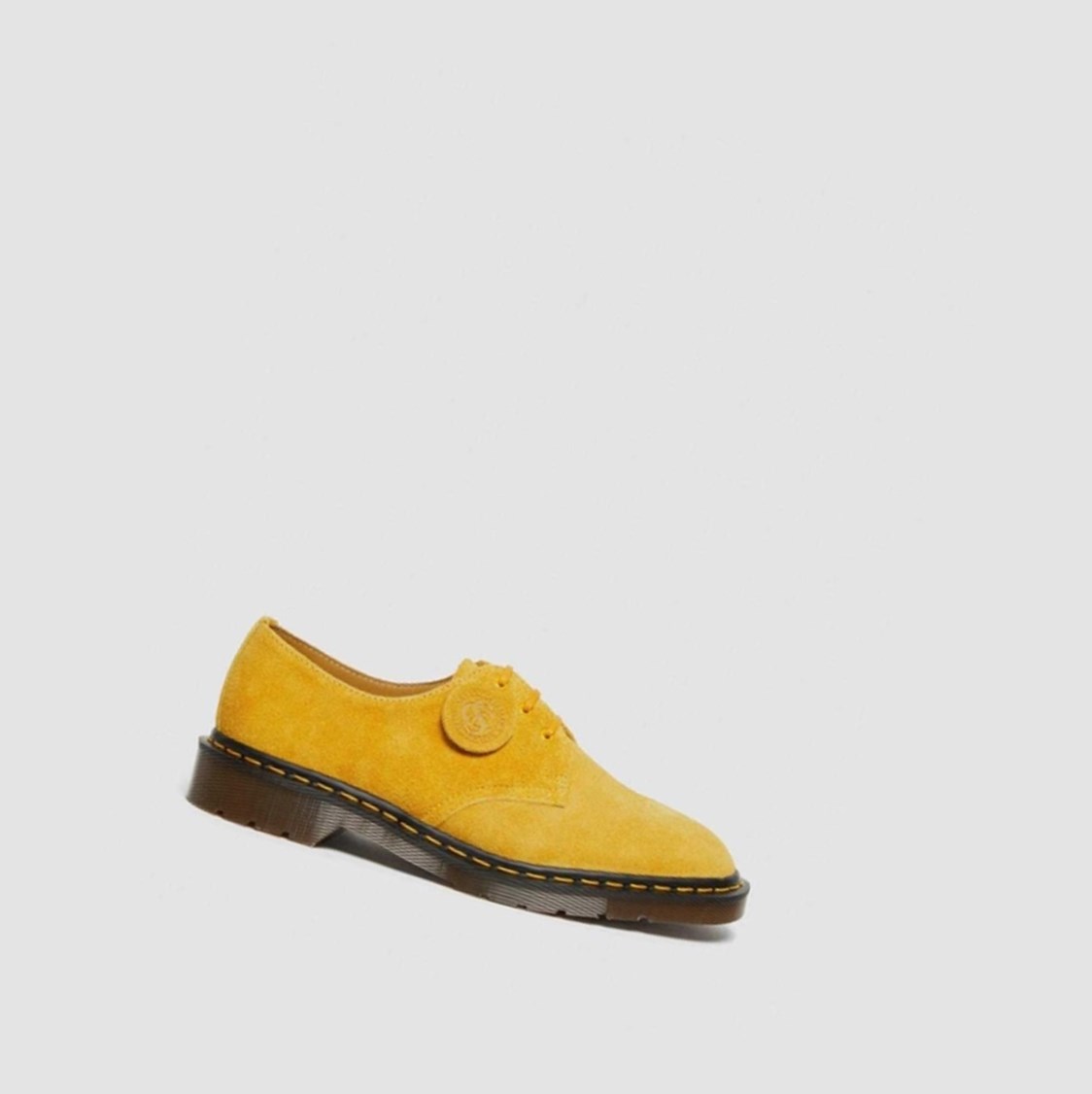 Dr Martens 1461 Made In England Velúr Férfi Oxford Cipő Sárga | 986531YHB