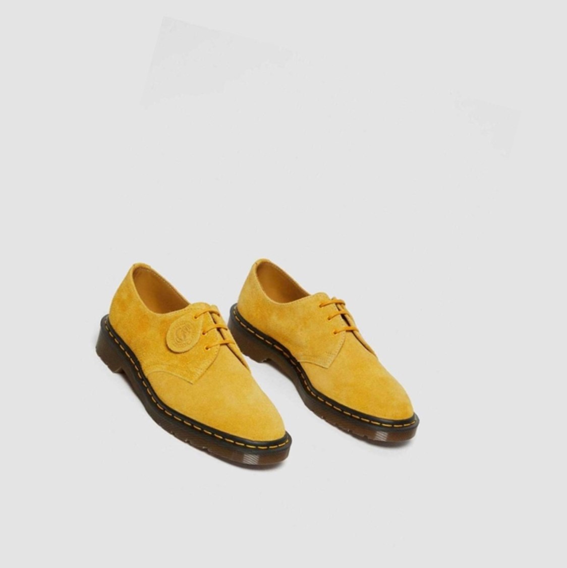 Dr Martens 1461 Made In England Velúr Férfi Oxford Cipő Sárga | 986531YHB