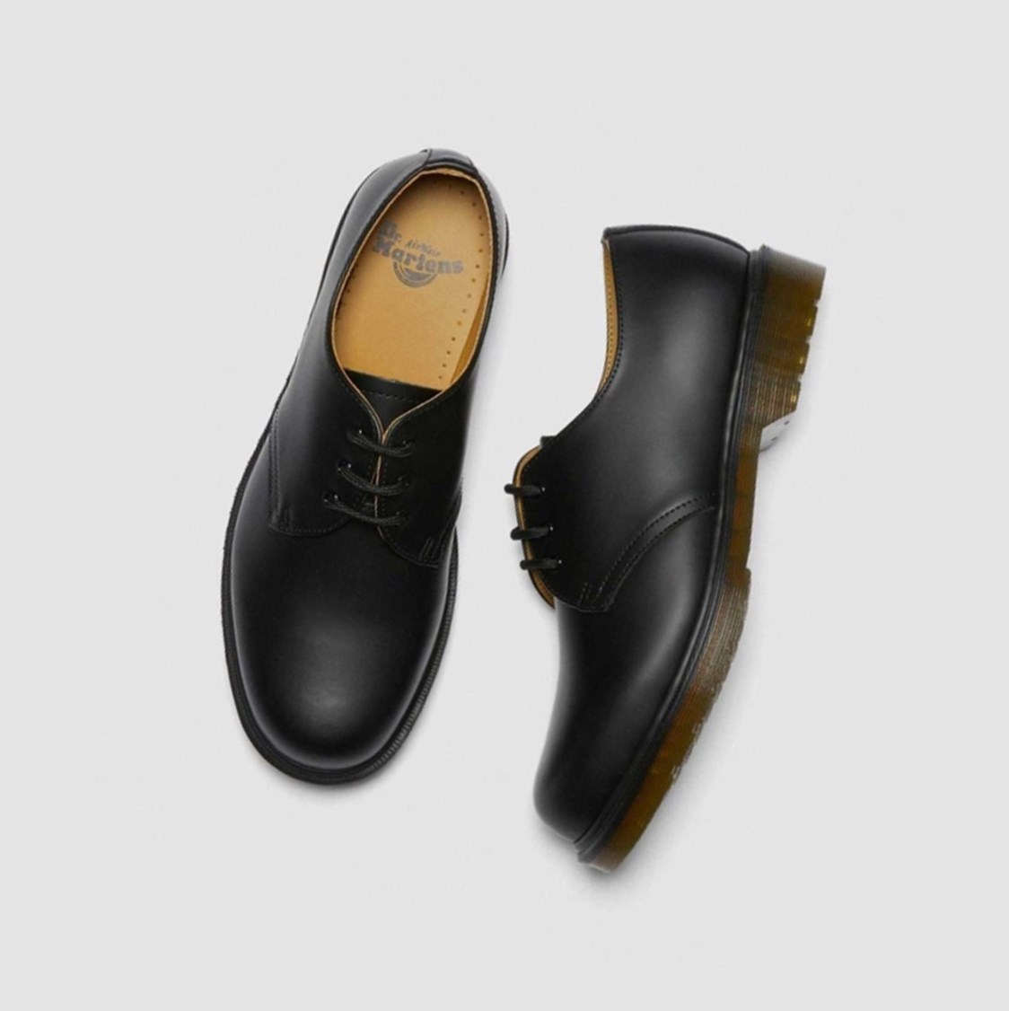 Dr Martens 1461 Plain Welt Smooth Férfi Oxford Cipő Fekete | 681705OMW