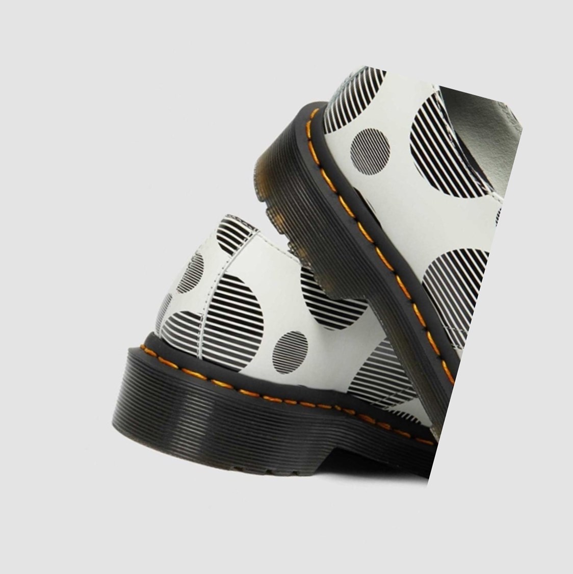 Dr Martens 1461 Polka Dot Smooth Női Oxford Cipő Fehér | 109265LGI