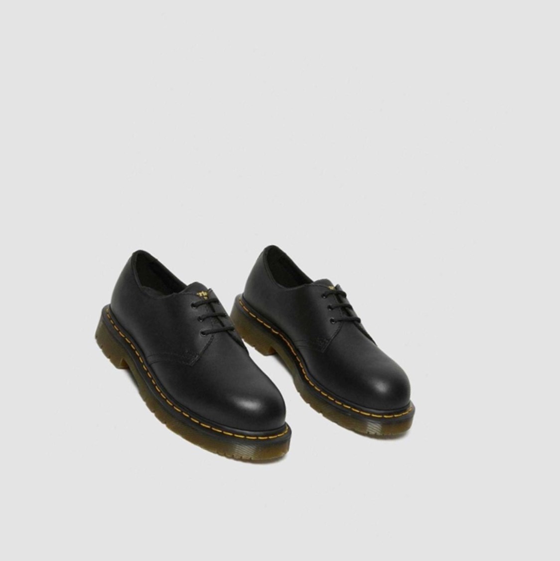 Dr Martens 1461 Slip Resistant Steel Toe Shoes Férfi Ruha Cipő Fekete | 260175ENS