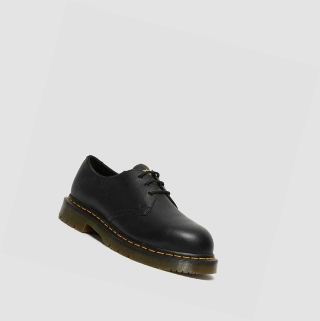 Dr Martens 1461 Slip Resistant Steel Toe Shoes Férfi Ruha Cipő Fekete | 260175ENS