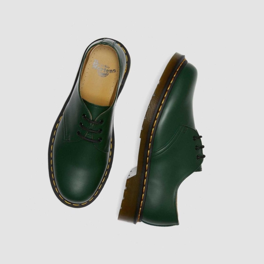 Dr Martens 1461 Smooth Férfi Oxford Cipő Zöld | 740821GUV