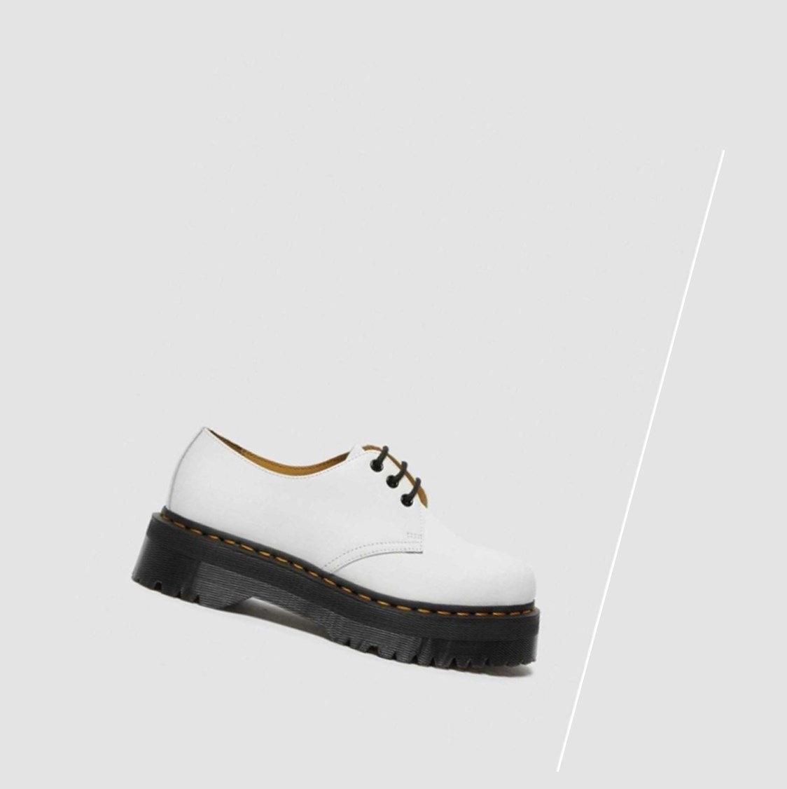 Dr Martens 1461 Smooth Férfi Platform Cipő Fehér | 364170XSE