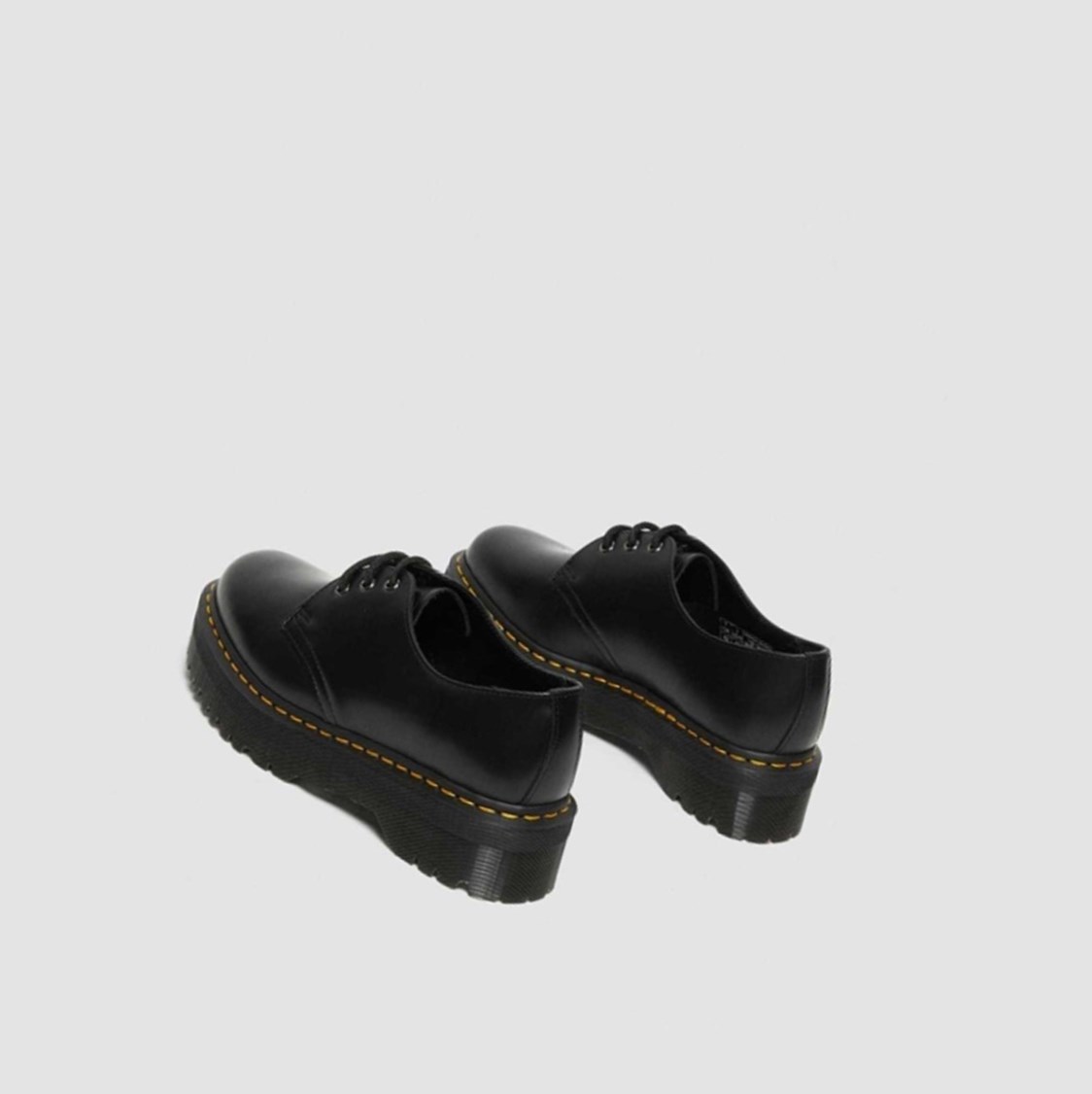 Dr Martens 1461 Smooth Férfi Platform Cipő Fekete | 485162YSI