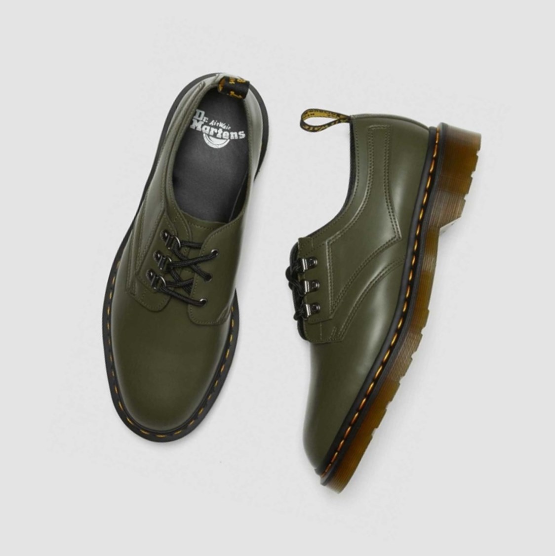 Dr Martens 1461 Verso Smooth Férfi Oxford Cipő Zöld | 701586YXS