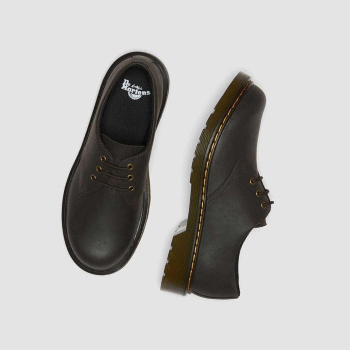 Dr Martens 1461 Wildhorse Youth Gyerek Ruha Cipő Sötétbarna | 851609TJC