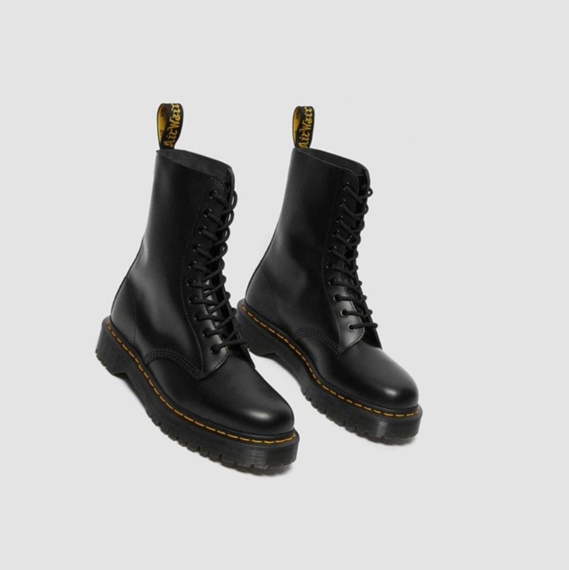 Dr Martens 1490 Bex Smooth Férfi Közepén Borjú Bakancs Fekete | 817634TQX