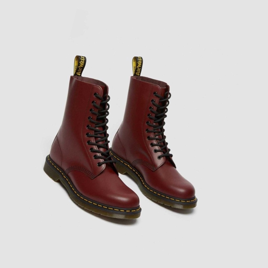 Dr Martens 1490 Smooth Férfi Közepén Borjú Bakancs Rózsaszín Piros | 073962VUK