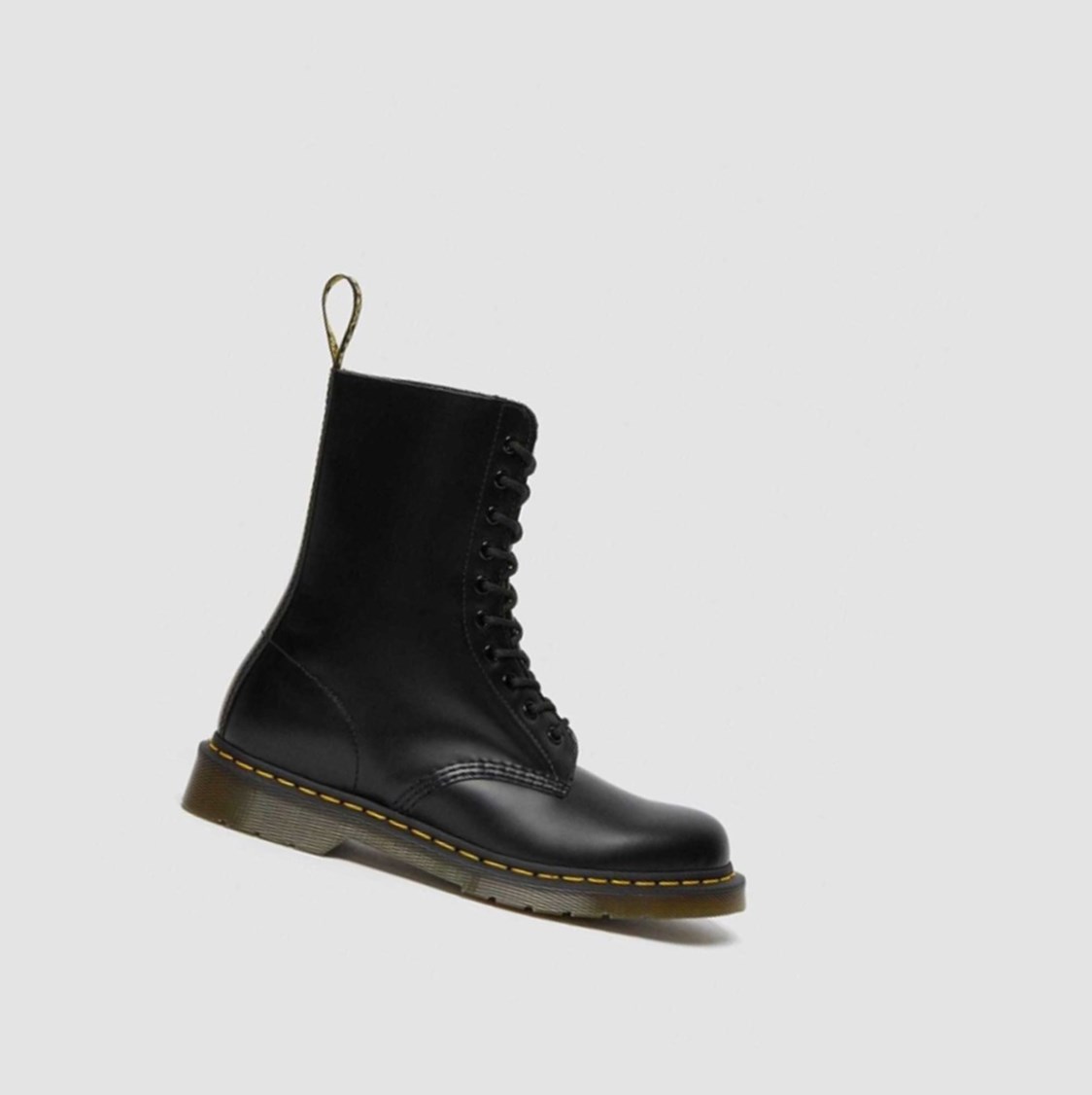 Dr Martens 1490 Smooth Férfi Közepén Borjú Bakancs Fekete | 960347WAI