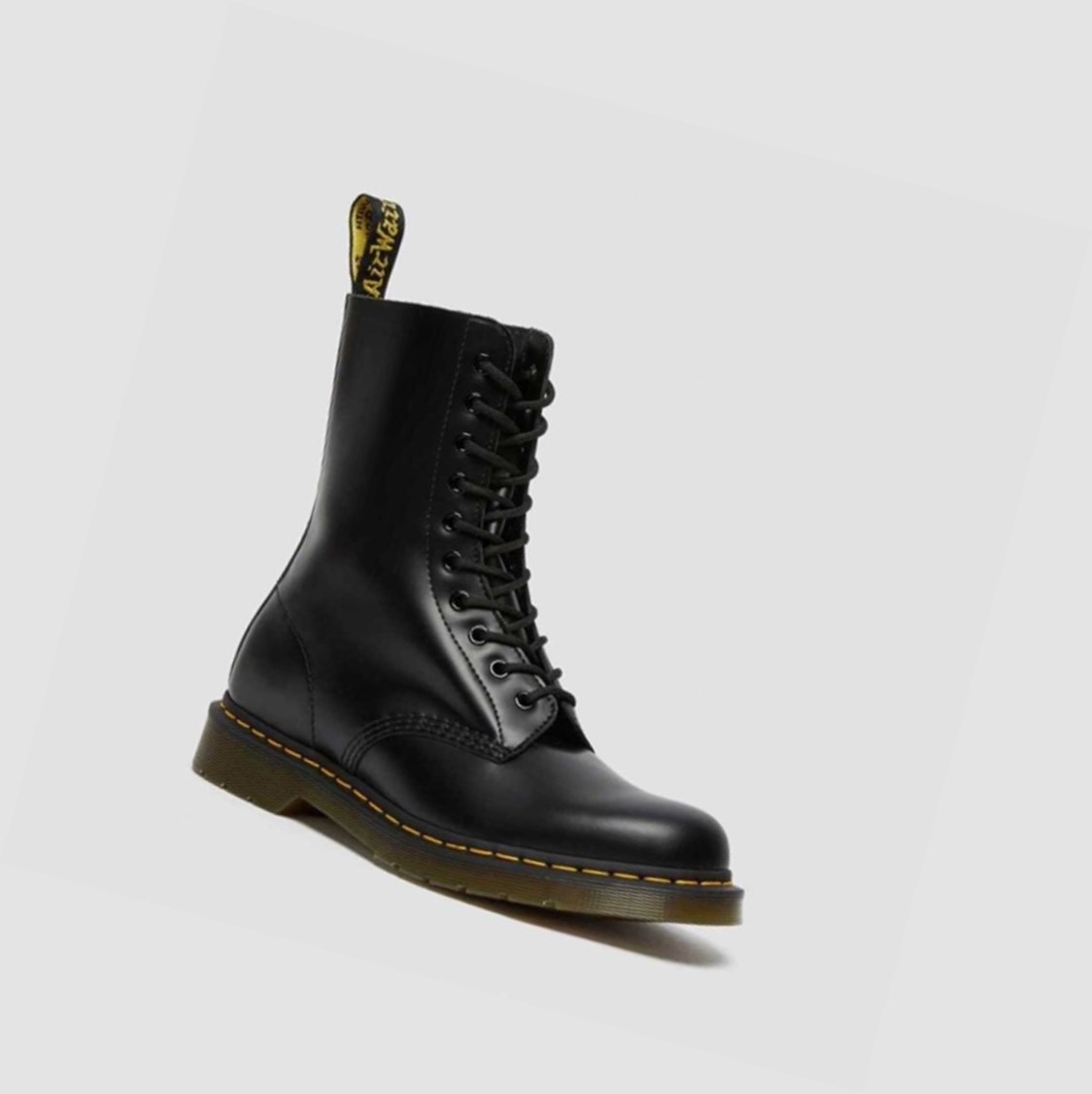 Dr Martens 1490 Smooth Férfi Közepén Borjú Bakancs Fekete | 960347WAI