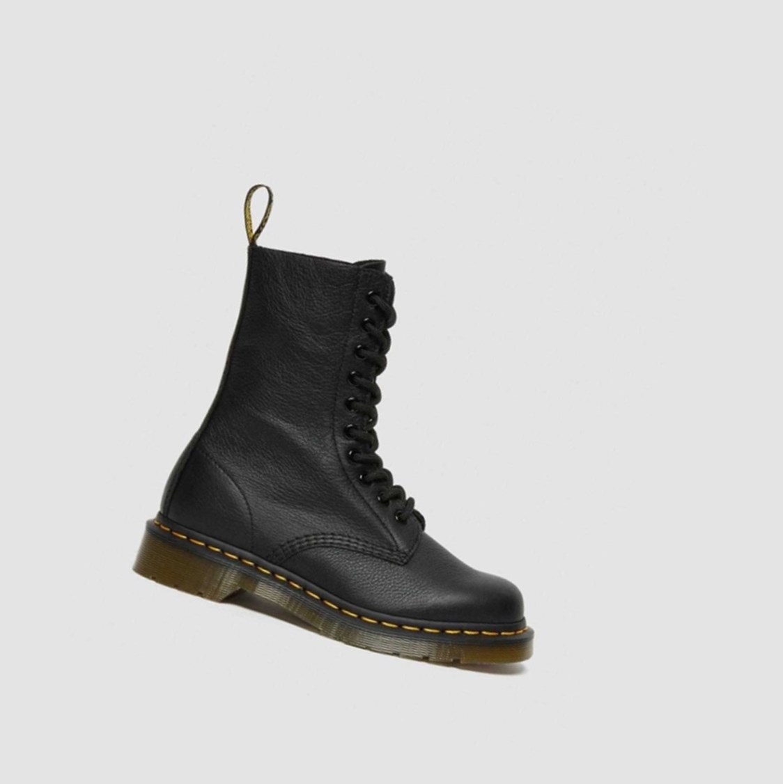 Dr Martens 1490 Virginia Női Közepén Borjú Bakancs Fekete | 875914LHJ