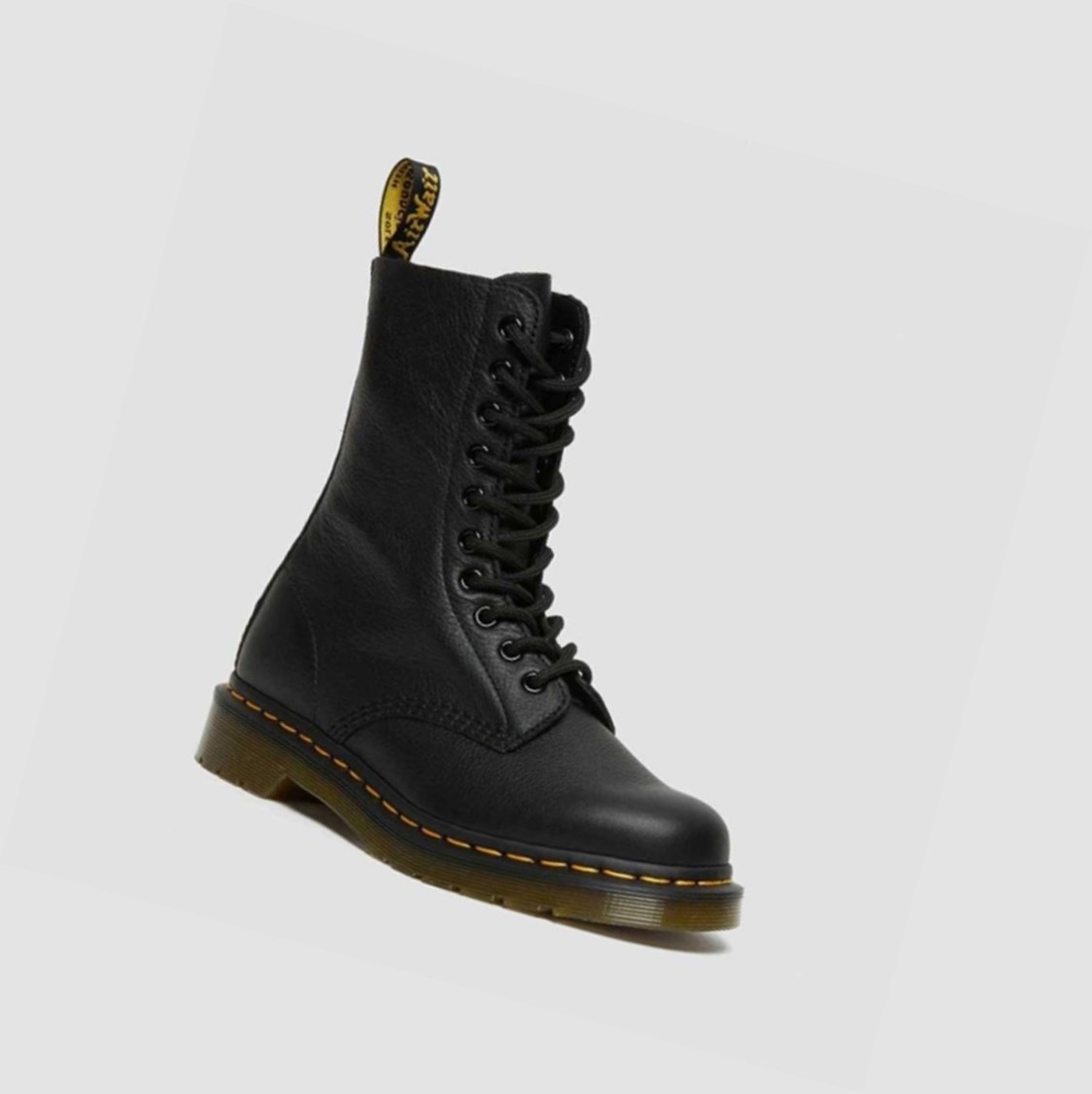 Dr Martens 1490 Virginia Női Közepén Borjú Bakancs Fekete | 875914LHJ