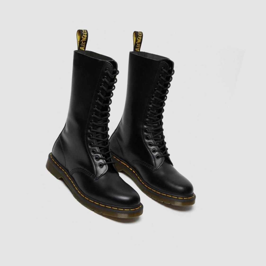 Dr Martens 1914 Smooth Magas Férfi Hosszú Szárú Bakancs Fekete | 603598FOB