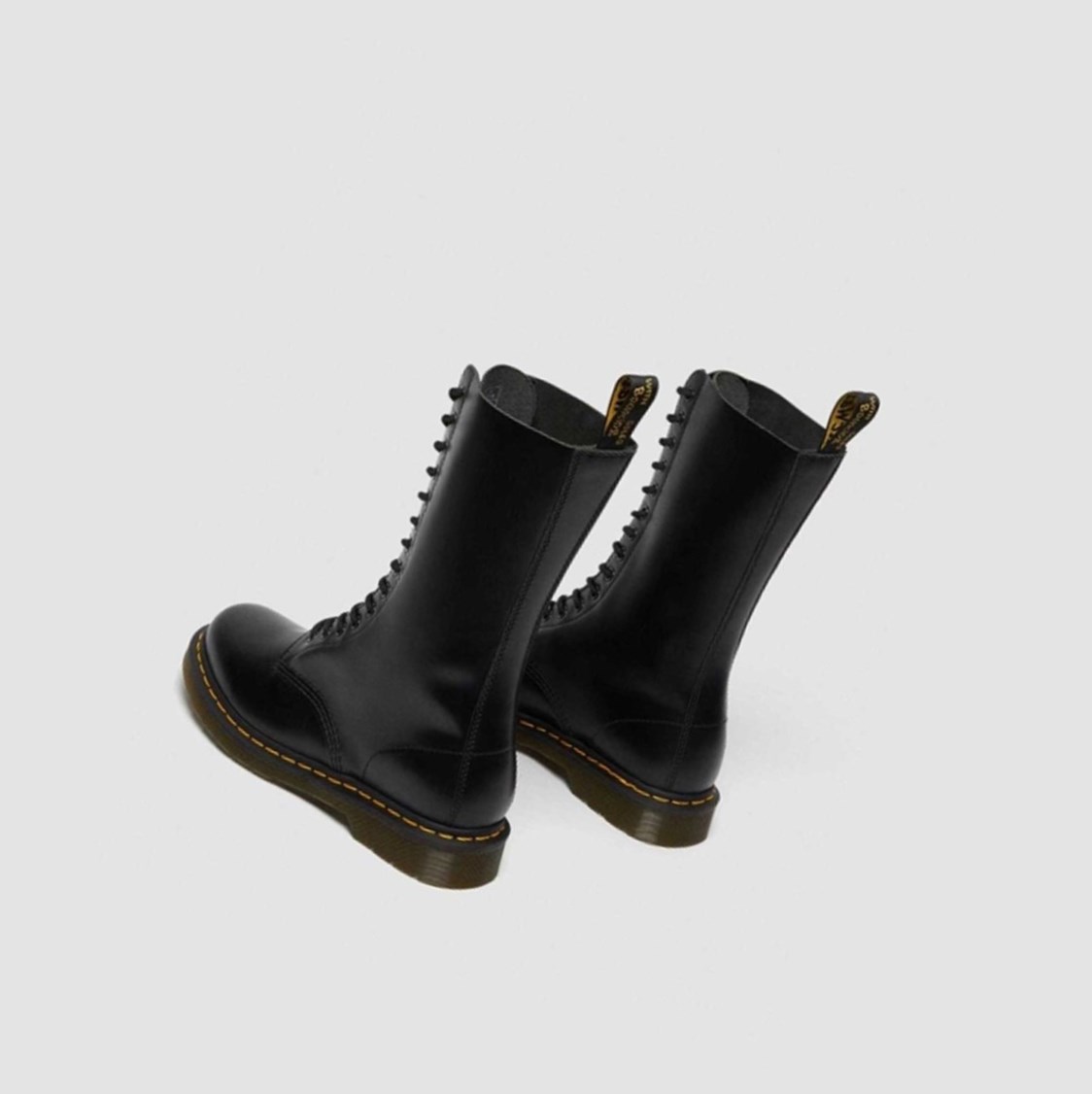 Dr Martens 1914 Smooth Magas Férfi Hosszú Szárú Bakancs Fekete | 603598FOB