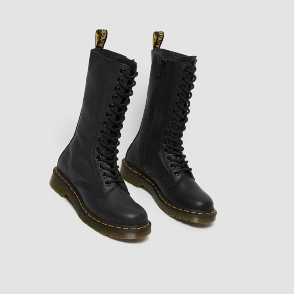 Dr Martens 1B99 Virginia Knee High Női Térdig Érő Bakancs Fekete | 983047RGQ