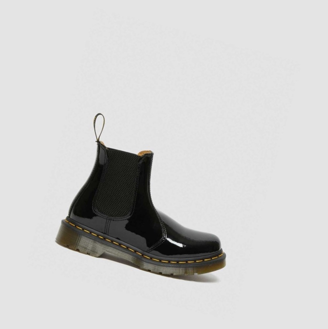 Dr Martens 2976 Lakkbőr Női Chelsea Bakancs Fekete | 819603QBC