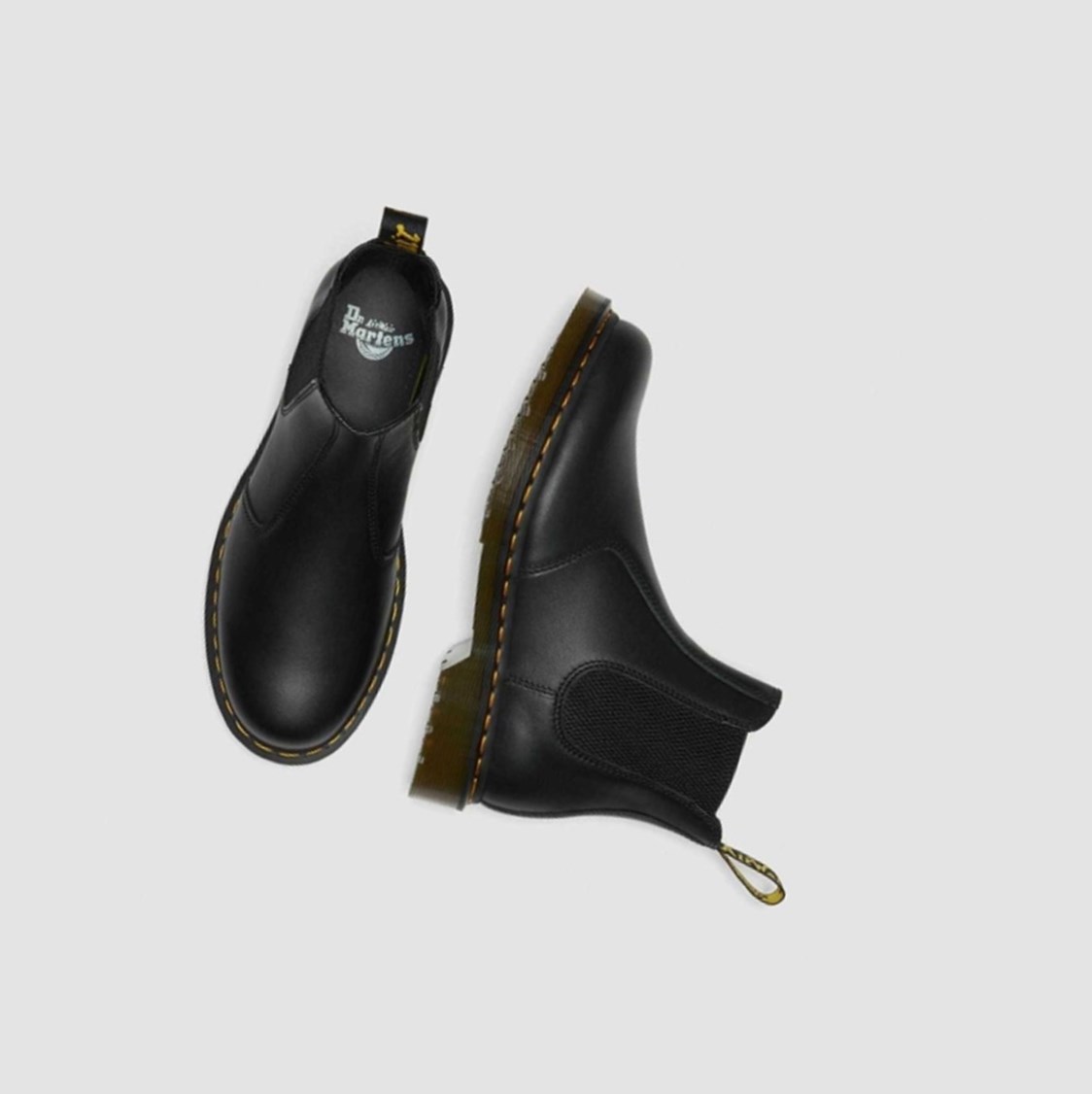 Dr Martens 2976 Nappa Női Chelsea Bakancs Fekete | 784523SLJ