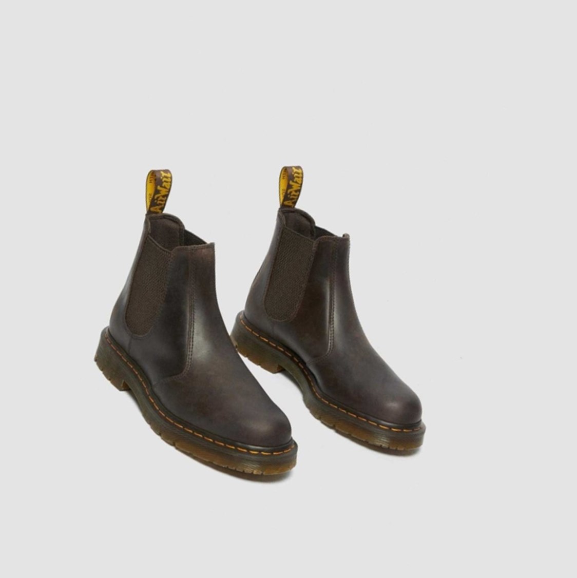 Dr Martens 2976 Slip Resistant Férfi Chelsea Bakancs Barna | 761834NQB