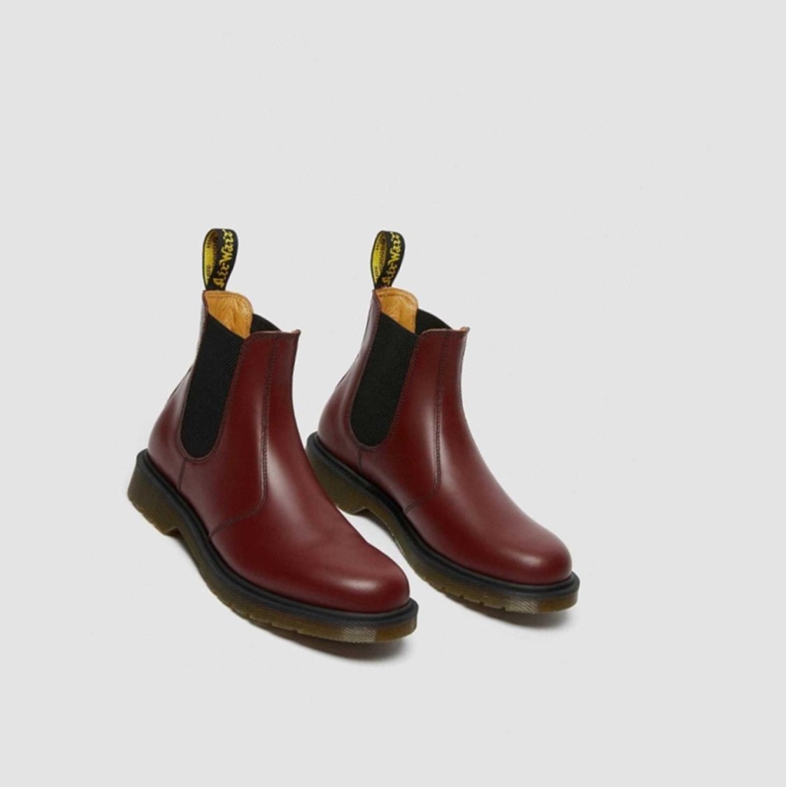 Dr Martens 2976 Smooth Férfi Chelsea Bakancs Rózsaszín Piros | 379206PBG