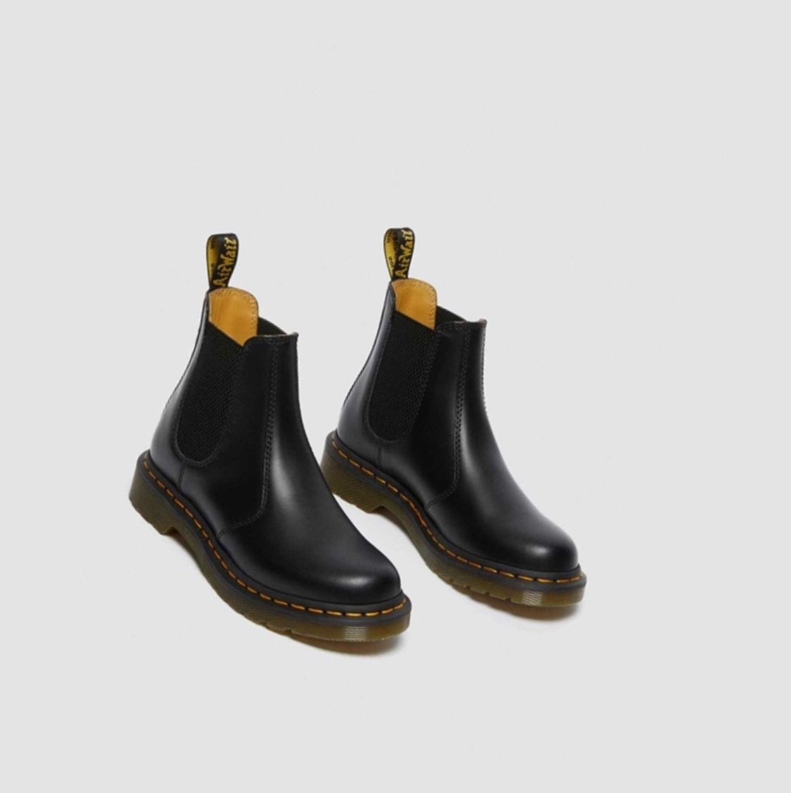 Dr Martens 2976 Smooth Női Chelsea Bakancs Fekete | 378421ZAI