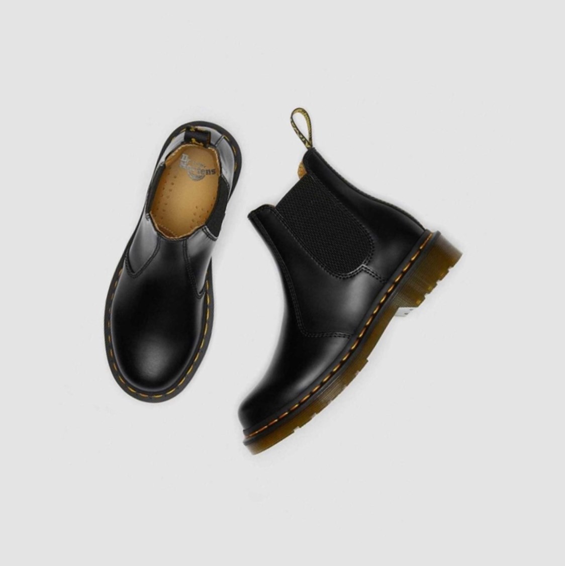 Dr Martens 2976 Smooth Női Chelsea Bakancs Fekete | 378421ZAI