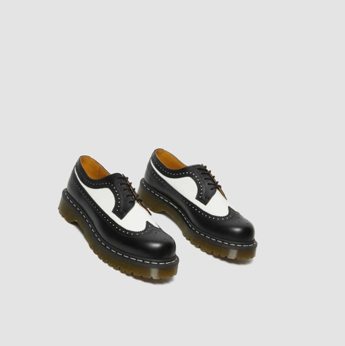 Dr Martens 3989 Bex Smooth Férfi Brogue Cipők Fekete | 192654MDH