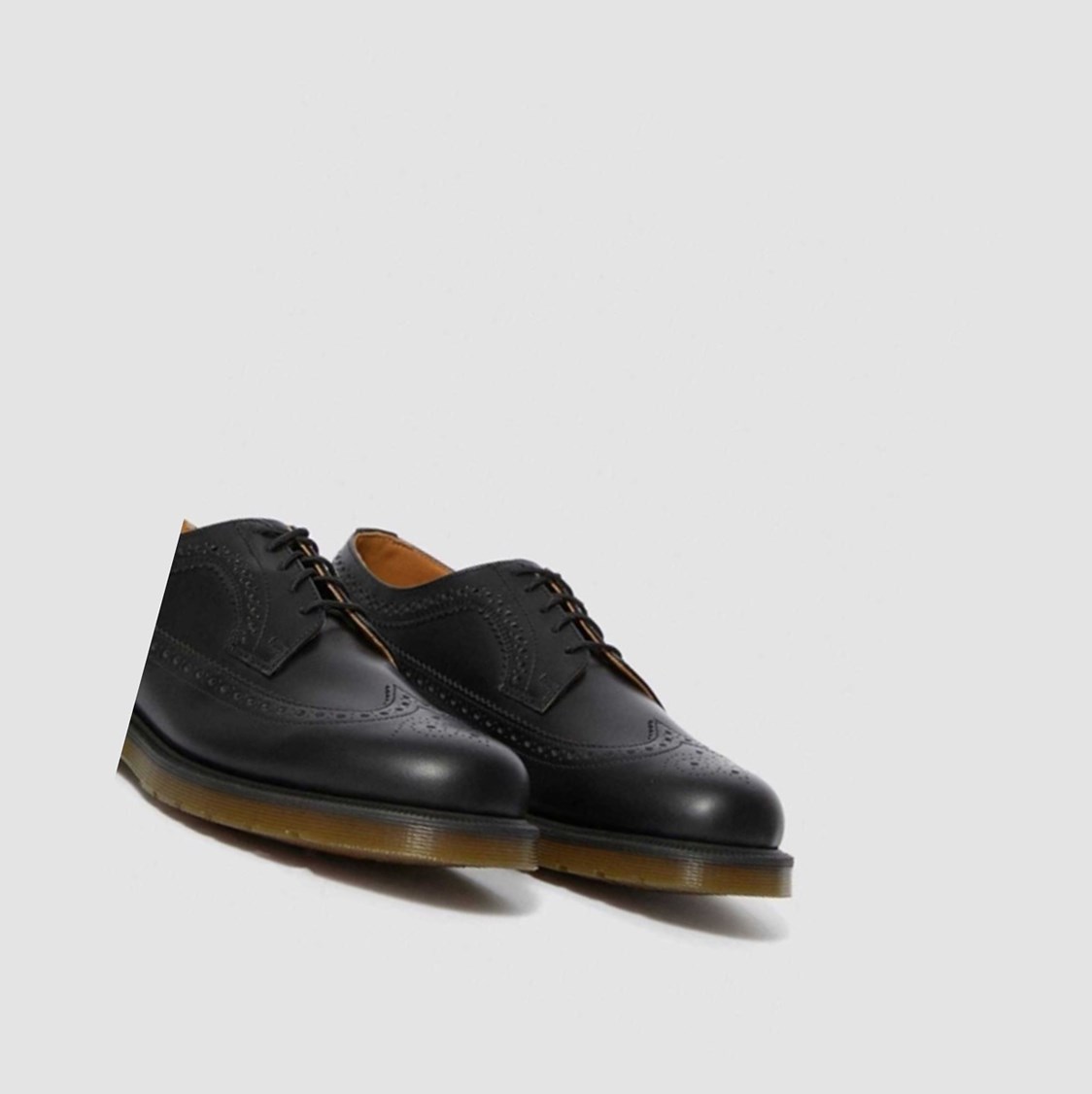 Dr Martens 3989 Smooth Férfi Brogue Cipők Fekete | 403687DBF