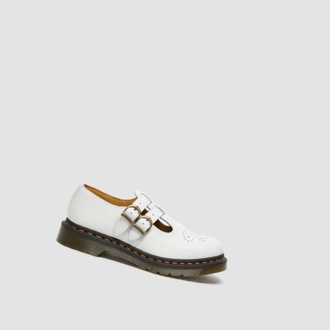 Dr Martens 8065 Smooth Női Mary Jane Cipő Fehér | 671530NYM