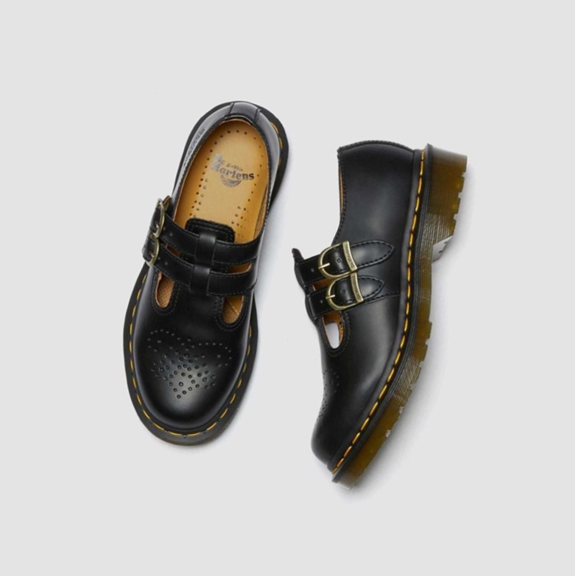 Dr Martens 8065 Smooth Női Mary Jane Cipő Fekete | 702435GCP