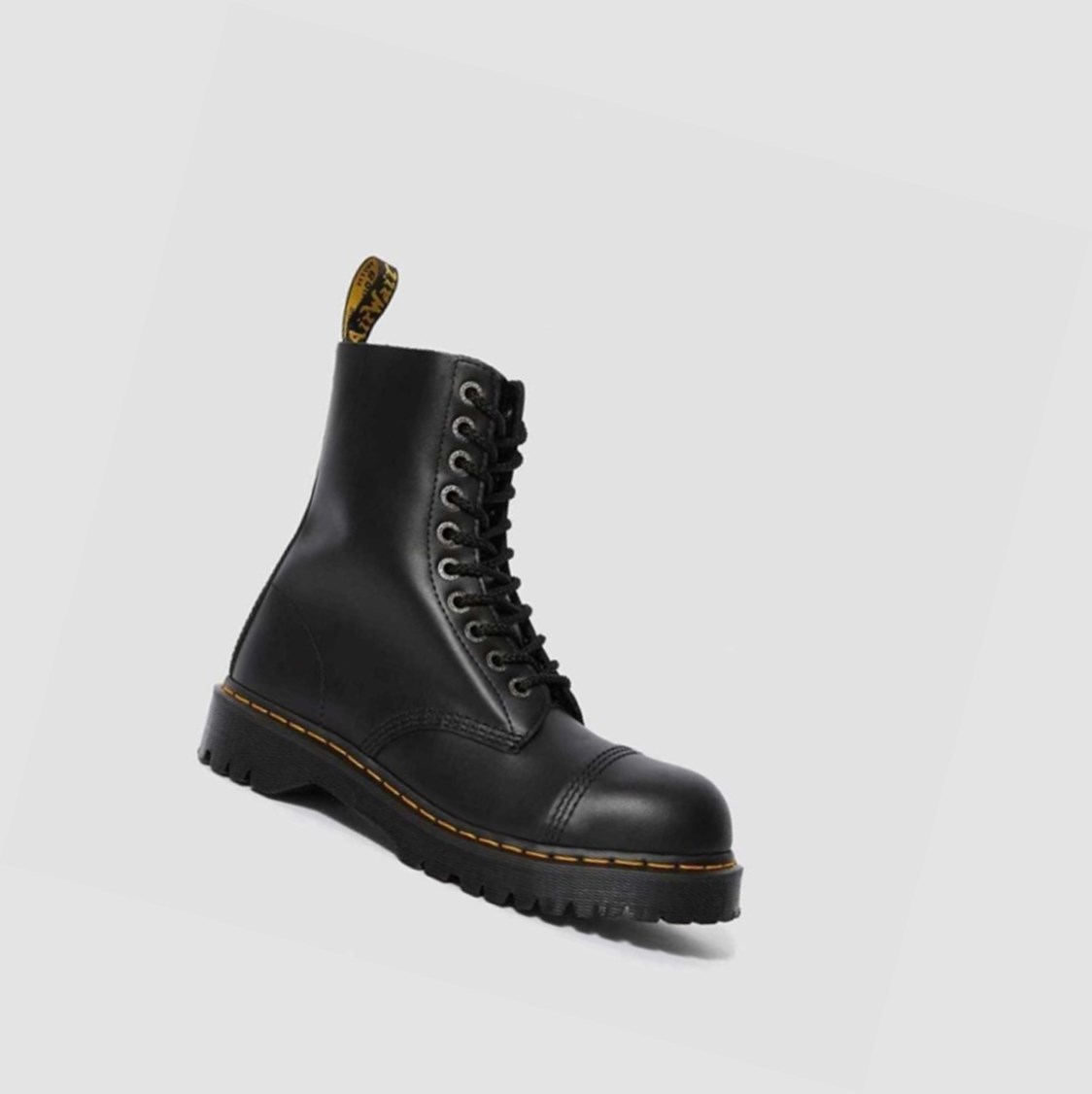 Dr Martens 8761 Bxb Férfi Közepén Borjú Bakancs Fekete | 173069HMO