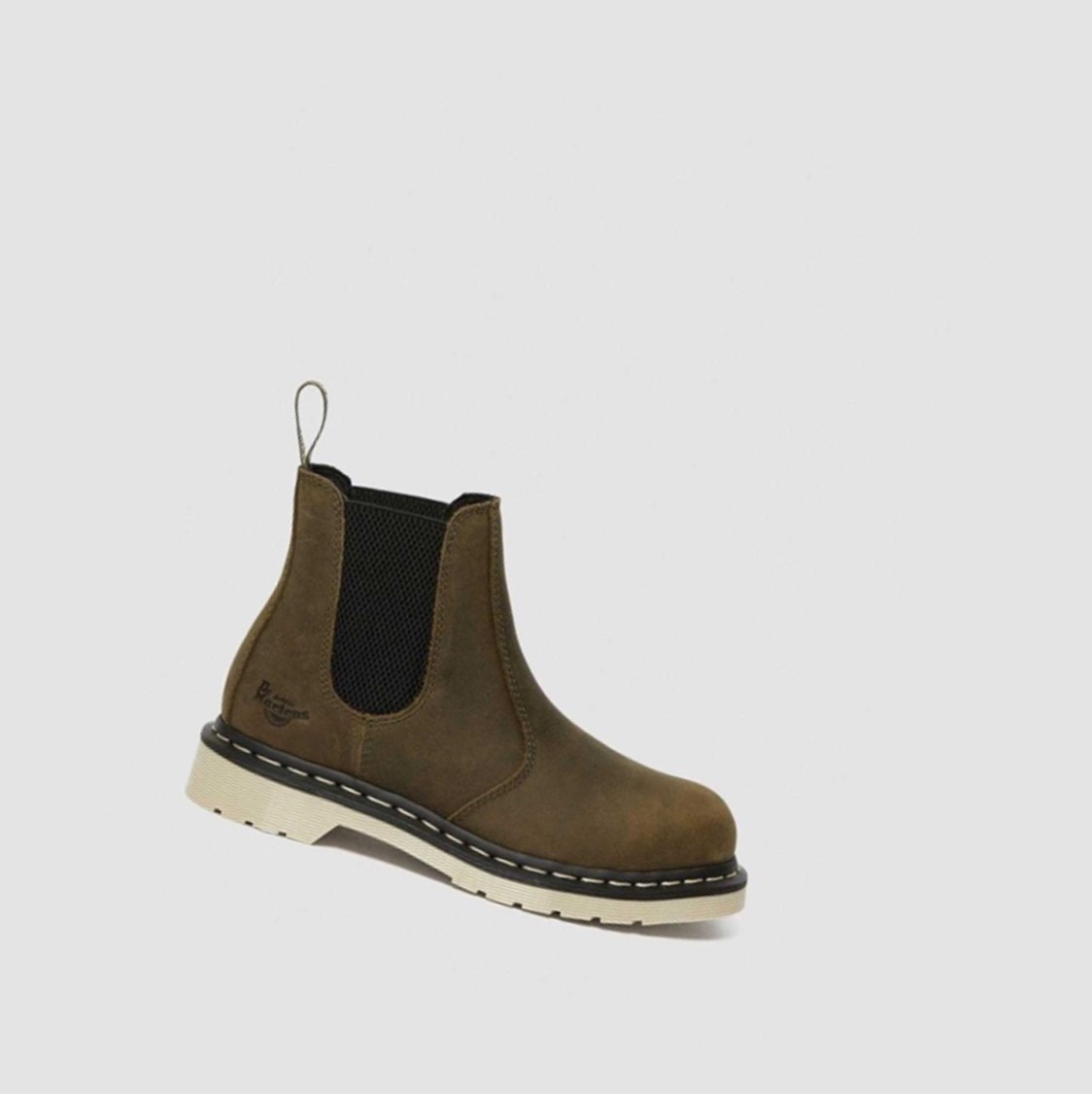 Dr Martens Arbor Steel Toe Női Munkabakancs Olivazöld | 873264LKF